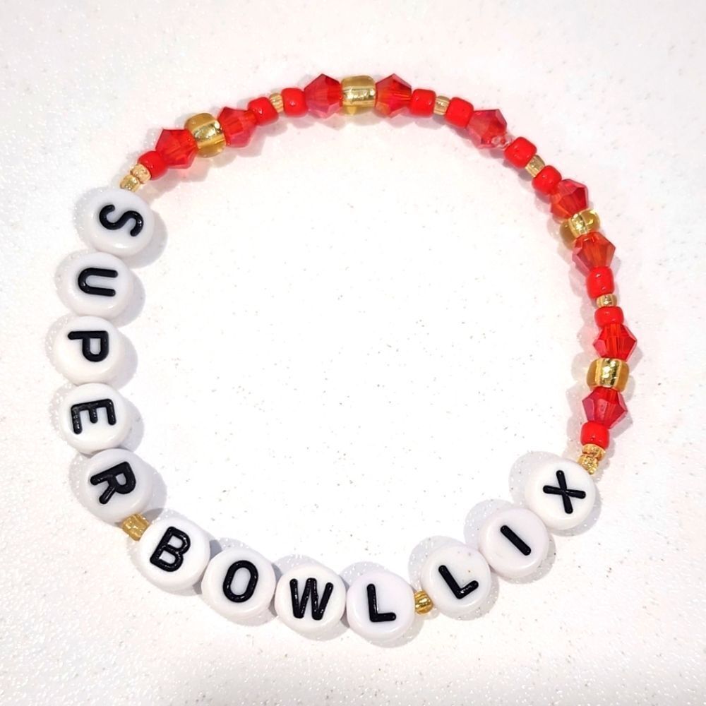 Custom NFL Super Bowl LIX Bracelet